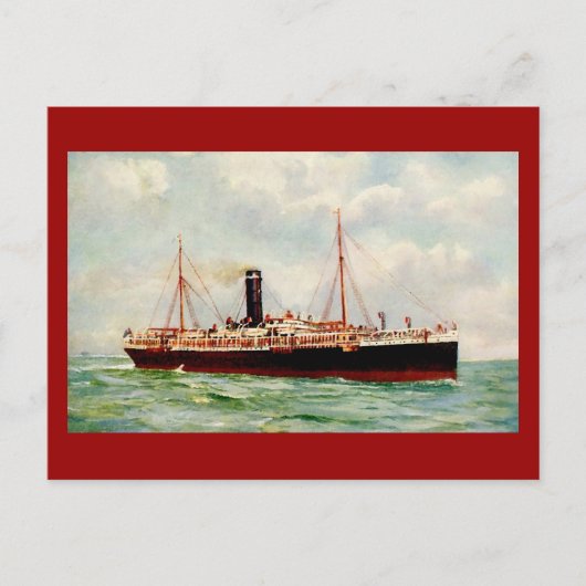 ORIENT-PACIFIC LINE R.M.S. "ORONTES" 1905 BRIEFKAART (Voorkant)