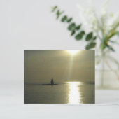 Orient Point Lighthouse Sunset 1 Briefkaart (Staand voorkant)