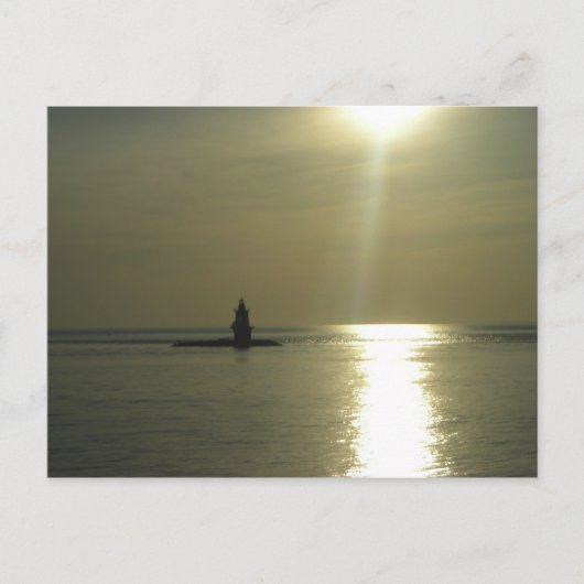 Orient Point Lighthouse Sunset 1 Briefkaart (Voorkant)
