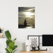 Orient Point Lighthouse Sunset 3 Poster (Thuiskantoor)