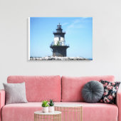 Orient Point Vuurtoren Canvas Afdruk (Insitu (Woonkamer))