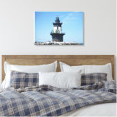 Orient Point Vuurtoren Canvas Afdruk (Insitu (Slaapkamer))