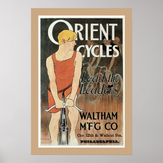 Oriënt poster fietsen (Voorkant)