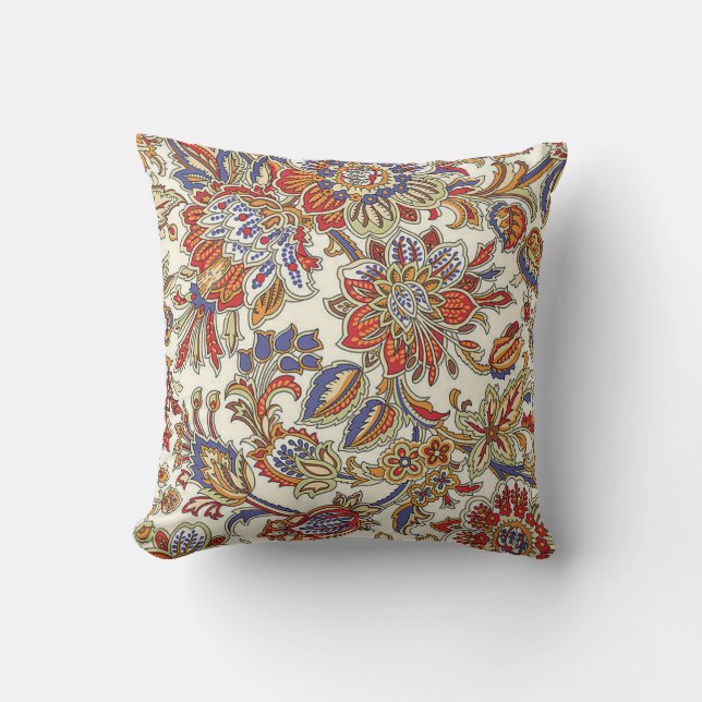 Orient  Retro Colorful Paisley Floral Kussen (Voorkant)