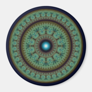 Oriënt-ronde-mozaïekpatroonmagneet Magneet