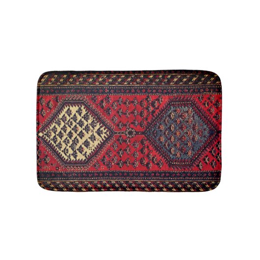 Oriënt rood runner patroon no2 badmat (Voorkant)