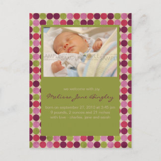 Orient Stippen Green · Aankondiging Baby