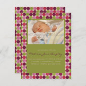 Orient Stippen Green · Aankondiging Baby (Voorkant / Achterkant)