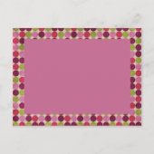 Orient Stippen Pink · Aankondiging Baby (Achterkant)