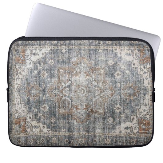 Oriënt Turks Perzisch tapijt Laptop Sleeve (Voorkant)