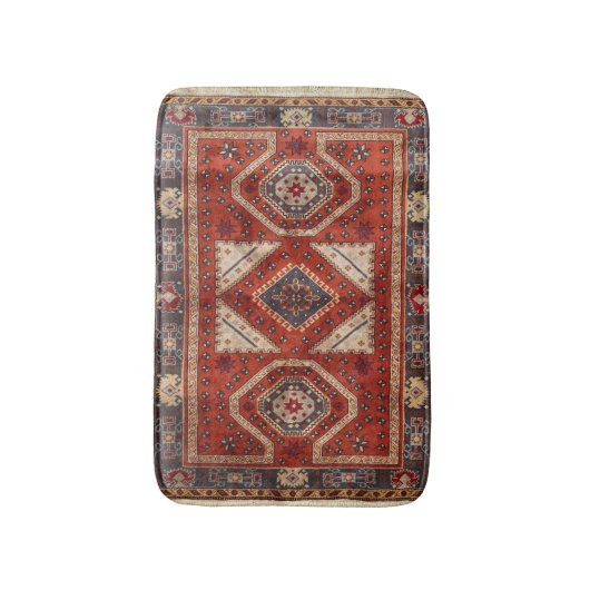 Oriënt Turks Perzisch tapijtrood Badmat (Voorkant Verticaal)