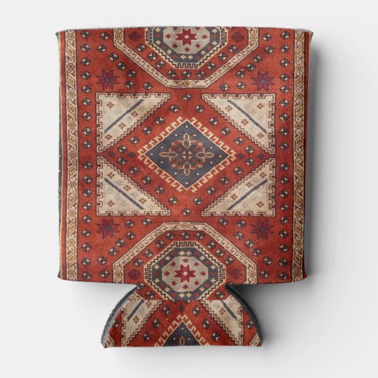 Oriënt Turks Perzisch tapijtrood Blikjeskoeler (Voorkant)