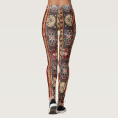 Oriënt Turks Perzisch tapijtrood Leggings (Achterkant)