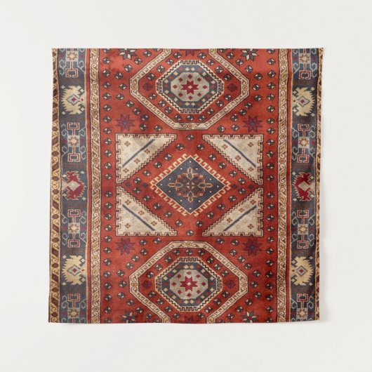 Oriënt Turks Perzisch tapijtrood Wandkleed (Voorkant)