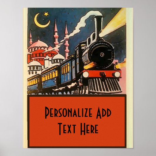 Orient Uitdrukkelijke Tak, voeg tekst toe personal Poster (Voorkant)