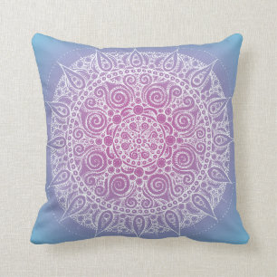 Orient Yoga Design Pillow Blue/Paars Kussen