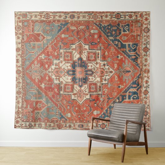 ORIENTAAL ANTIEK ONTWERP WANDKLEED (In Situ (horizontaal))