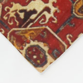 Orientaal tapeontwerp, donkerrood, nr. 5 fleece deken (Hoek)