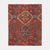 Orientaal tapeontwerp, donkerrood, nr. 5 fleece deken (Voorkant)