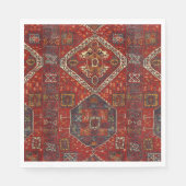 Orientaal tapeontwerp, donkerrood, nr. 5 servet (Voorkant)