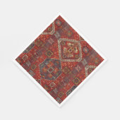 Orientaal tapeontwerp, donkerrood, nr. 5 servet (Hoek)