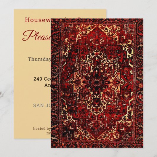 Orientaal tapeontwerp - huishouding (Voorkant / Achterkant)