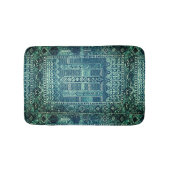 Orientaal tapeontwerp in blauwdruk badmat (Voorkant)