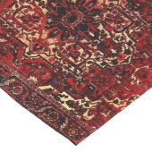 Orientaal tapeontwerp in donkerrood lange tafelloper (Hoek)