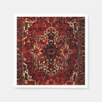 Orientaal tapeontwerp in donkerrood