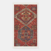 Orientaal tapeontwerp in donkerrood servet (Voorkant)