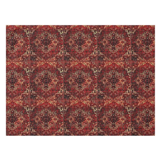 Orientaal tapeontwerp in donkerrood tafelkleed (Voorkant (Horizontaal))