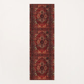 Orientaal tapeontwerp in donkerrood yogamat (Voorkant)