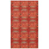 Orientaal tapeontwerp in felle sinaasappels tafelkleed (Voorkant)