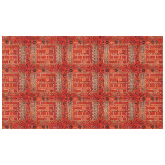 Orientaal tapeontwerp in felle sinaasappels tafelkleed (Voorkant (Horizontaal))