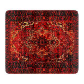 Orientaal tapeontwerp in levendige kleuren snijplank (Voorkant)