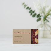 Orientaal tapeontwerp in visitekaartje (Staand voorkant)