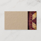 Orientaal tapeontwerp in visitekaartje (Achterkant)