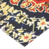 Orientaal tapijt blauw en oranje tafelkleed (Gekanteld)