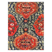 Orientaal tapijt blauw en oranje tafelkleed (Voorkant)