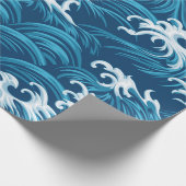 Orientaal zee naadloos decoratief patroon cadeaupapier (Hoek)