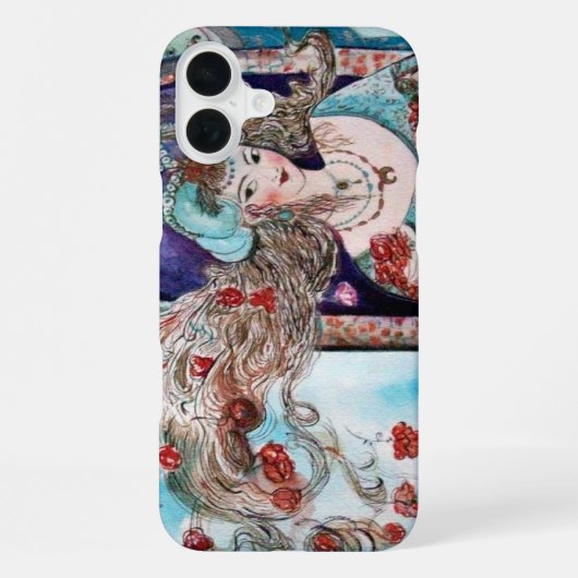 ORIËNTAALS SPROOKJE Fantasy Blauw iPhone Hoesje (Achterkant)