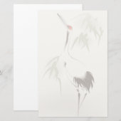 Oriëntaalschilderij, roodvolle kraan briefpapier (Voorkant / Achterkant)