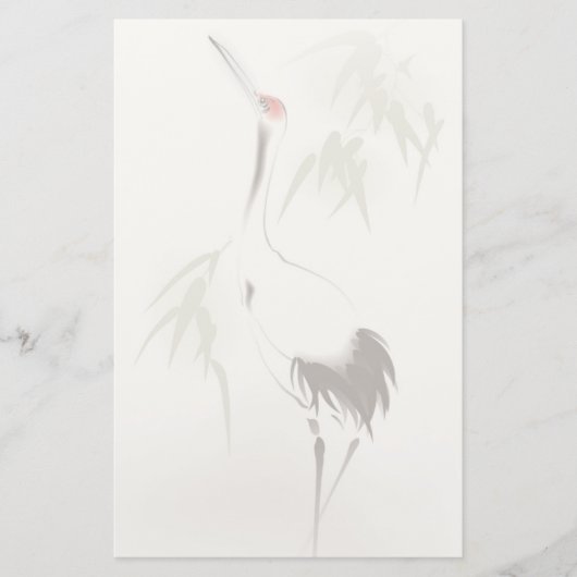 Oriëntaalschilderij, roodvolle kraan briefpapier (Voorkant)