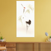 Oriëntaalschilderij, roodvolle kraan canvas afdruk (Insitu (Woonkamer))