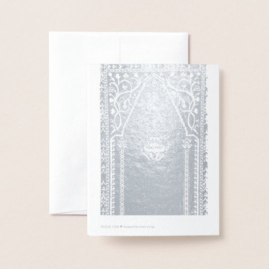 Oriëntaalse gebedskleed ontwerp - Iftar diner Folie Kaarten (Met envelop)