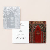 Oriëntaalse gebedskleed ontwerp - Iftar diner Folie Kaarten (Display)