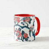 Oriëntaalse geïnspireerde Mok van bloemen- en pare (Voorkant rechts)