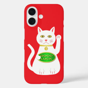 Oriëntaalse Gelukskat iPhone 16 Hoesje