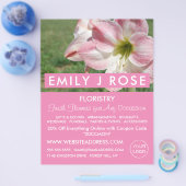 Oriëntaalse leugens, Florist, floristry Adverteren Flyer (Enkel)