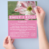 Oriëntaalse leugens, Florist, floristry Adverteren Flyer (Hand)